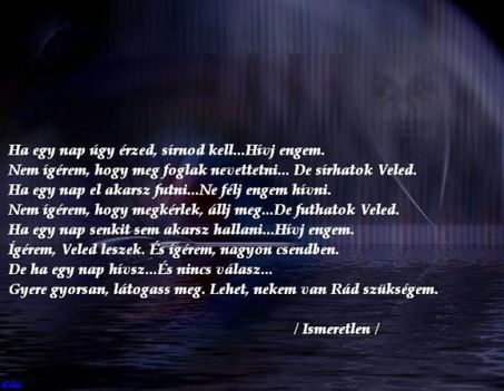 Ha egy nap ugy érzed