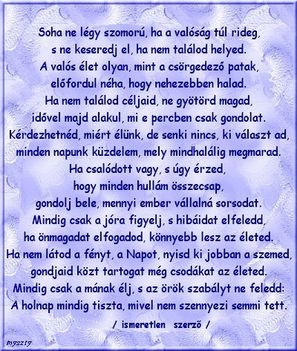 Soha  ne legyél szomorú