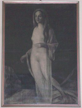 Kohán György - Nőalak (50x65 cm.)