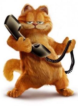 Garfield telefonál