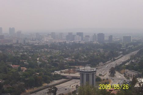 Los Angeles a Getty teraszról