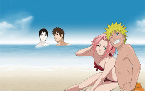 Team Kakashi in the Beach