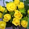 sárga rózsacsokor