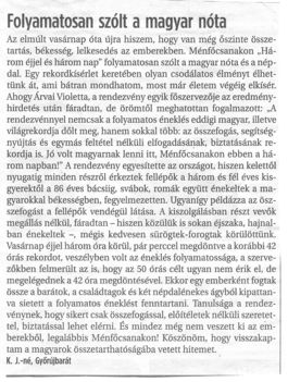 Cikk a rekordkísérletről