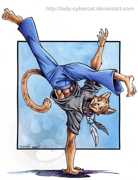 Capoeira_Teracat_commission_by_lady_cybercat
