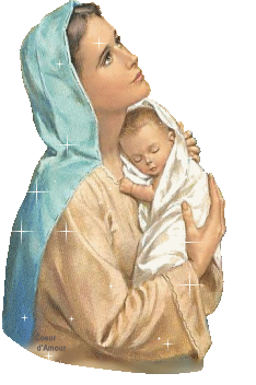 Mária imádott gyermekével
