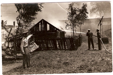 Önkéntes tűzoltók, gyakorlat, 1960-as évek