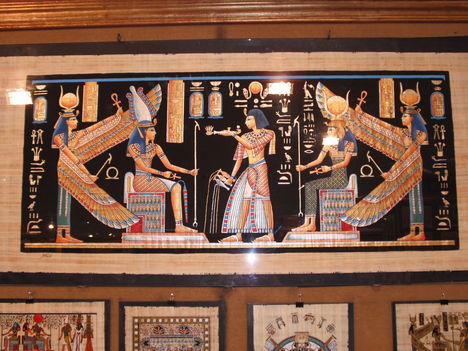 Kairó, egy csodás kép a papirusz galériából