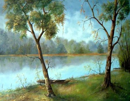 Holt tisza 110x140 olaj vászon