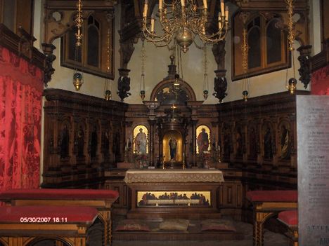 Házi oltár a Miramare kastélyban