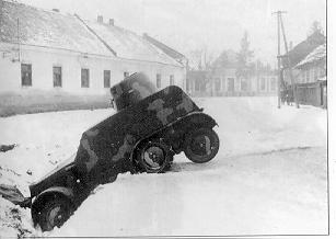 Rózs József által kilőtt tank