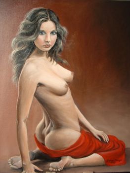 A model /akt festményem/