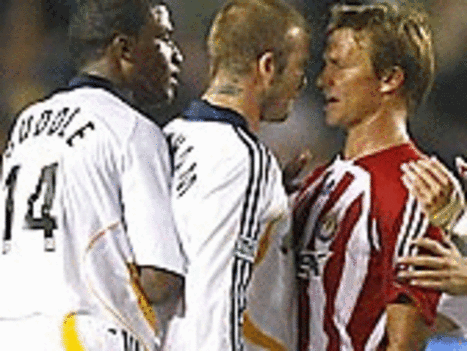 Beckham csetepatéja a Galaxy-Chivas mérkőzésen