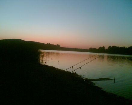 a tó hajnalba