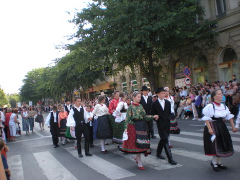 Szekszárd.Szüreti felvonúlás