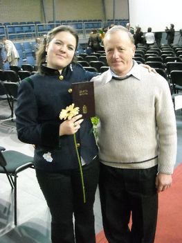 diplomaátadón apukámmal
