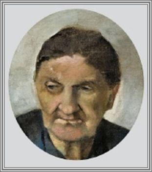 Pólya Tibor - Női arckép. (29x26 cm.)