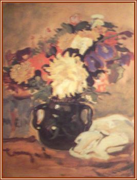 Tornyai János - Virágcsendélet. (53x40 cm.)