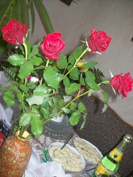Unokáimtól kapott rózsák