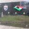 56-os Emléktábla a Szénatéren, ahol a harcok folytak