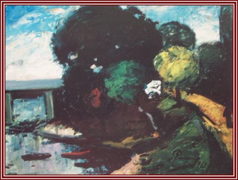 Parrag Emil - Híd a Sugovicán (40x49 cm.)
