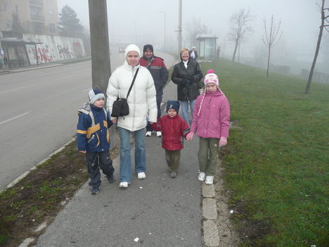 Útban a Mikulás napi futáshoz.