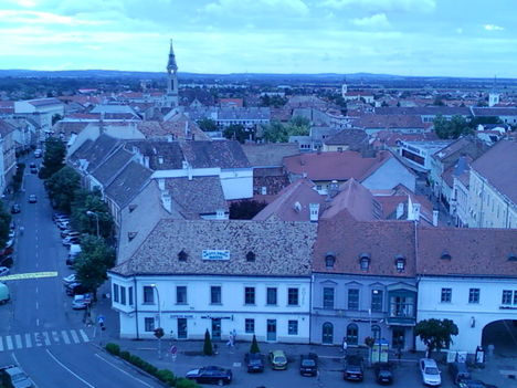 Pápa a Nagytemplom tornyából