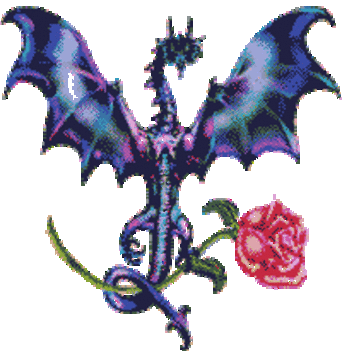 dragon and rose