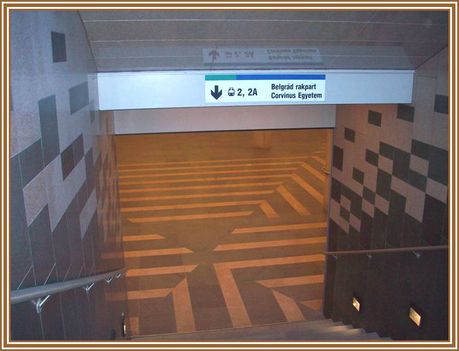 226. Magyarország - Budapest, az új alúljáró lejárata a Fővámtéren