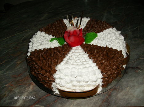 Fehér-Barna torta