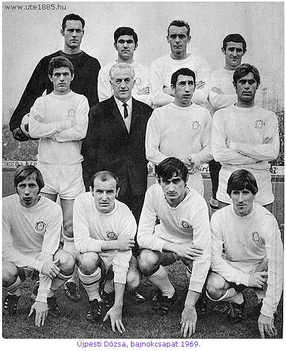 Újpesti Dózsa, bajnokcsapat 1969