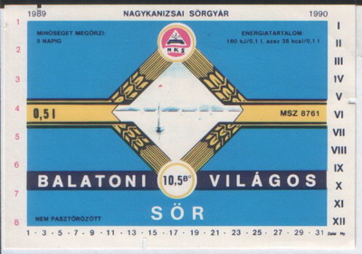 balatoni világos sör 8 nap