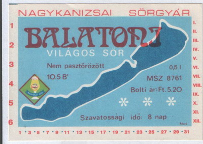 balatoni világos sör piros 5,20 ft