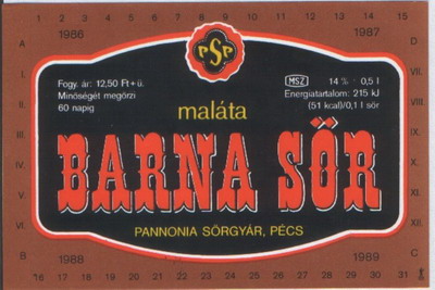 Barna sör 12,50 ft