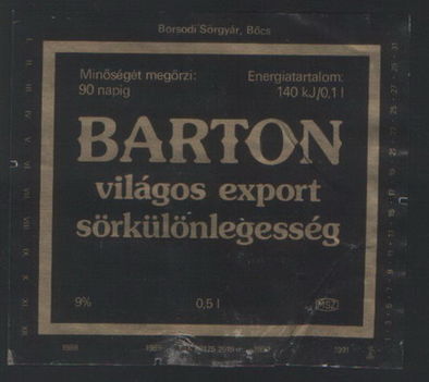 barton világos export