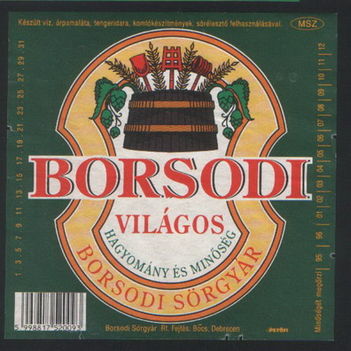 borsodi  világos