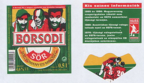 borsodi sör 0,5 l