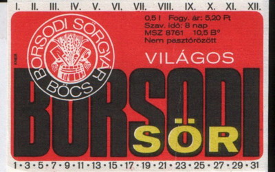 borsodi világos sör 5,20 ft-1
