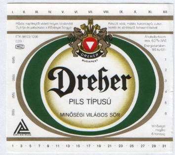 dreher pils típusú