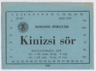 kinizsi sör-15