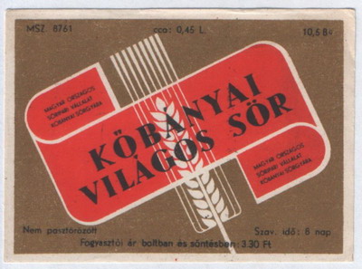 Kőbányai világos sör-1