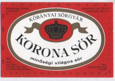 korona sör