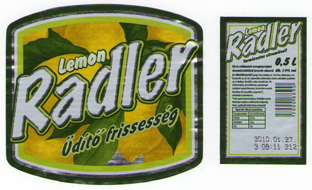 radler lemon hordó