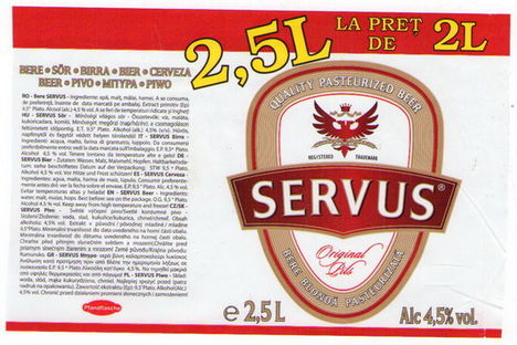 servus pet 2,5 l