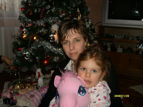 Karácsony 2009 ,Judit keresztlányával