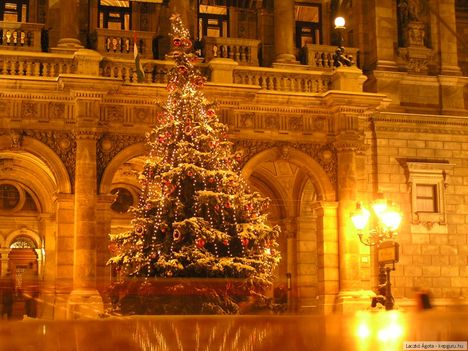 Budapest Operaház karácsonyfája