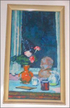 Novotny E. Róbert - Csendélet. ( ~ 45x60 cm.)