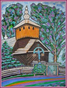 Molnár Tivadar - Túl a Kárpátokon. (50x66,7 cm.)