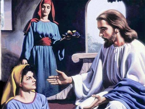 Jézus, Márta és Mária