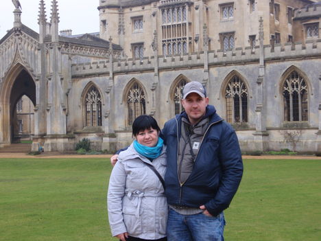 Péter és Bea Cambridge-ben